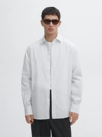 100% cotton regular fit poplin shirt