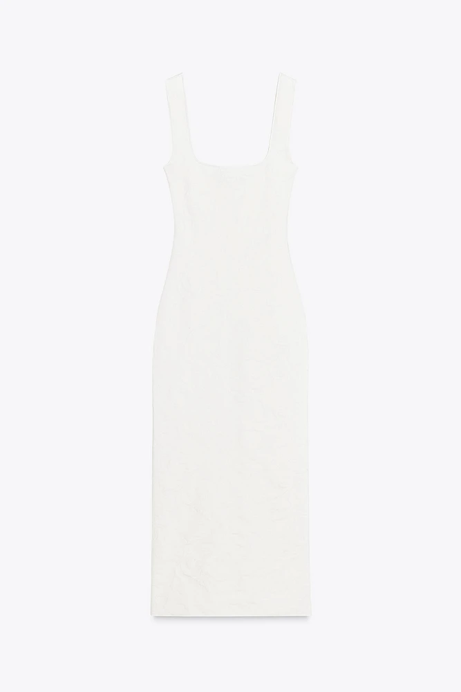 ROBE DÉCOLLETÉ CARRÉ STRETCH