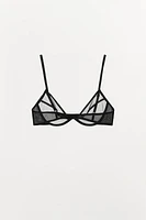 MESH UNDERWIRE BRA