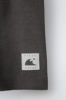 RIB CYCLING SHORTS WITH LABEL