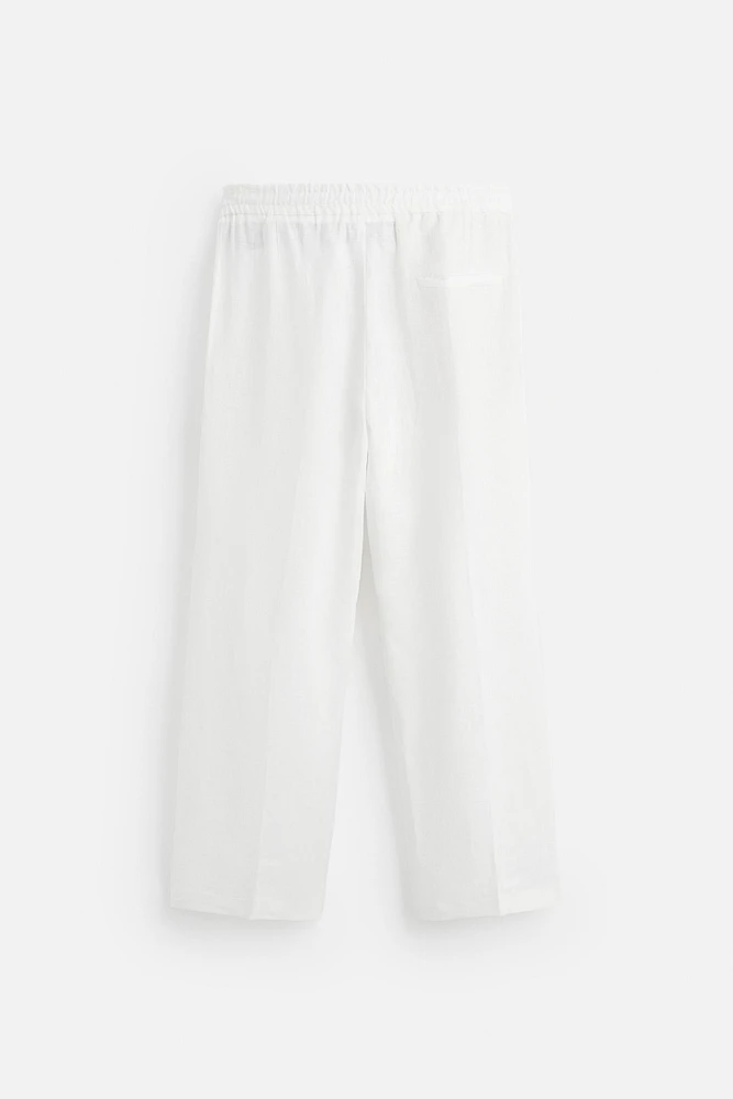 PANTALON DE COSTUME 100 % LIN