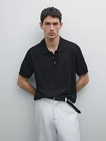 Polo en maille 100 % lin