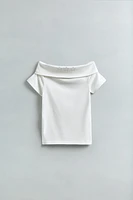 T-SHIRT CLOUS OFF SHOULDER