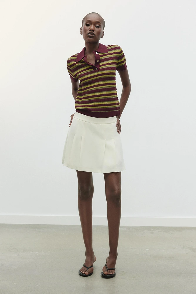 PLEATED SHORTS