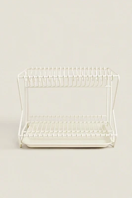 METAL DISH RACK WITH TRAY