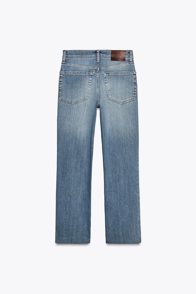 ZW COLLECTION HIGH WAIST CROPPED BOOTCUT JEANS