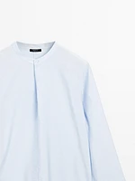 Blouse manches longues détail col