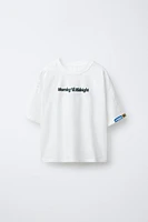 RAISED TEXT T-SHIRT