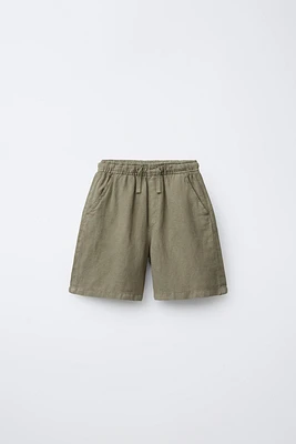 LINEN SHORTS