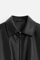 FAUX LEATHER JACKET