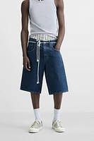 BERMUDA EN DENIM BAGGY FIT