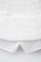 JUPE-SHORT SCHIFFLY À VOLANTS