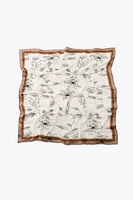 EMBROIDERED FLORAL SCARF