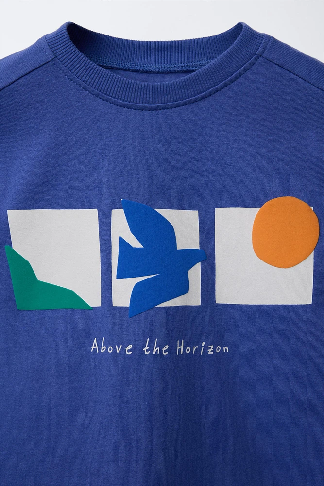 GEOMETRIC SHAPE PRINT T-SHIRT