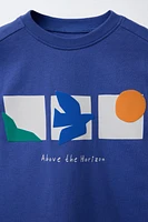 GEOMETRIC SHAPE PRINT T-SHIRT