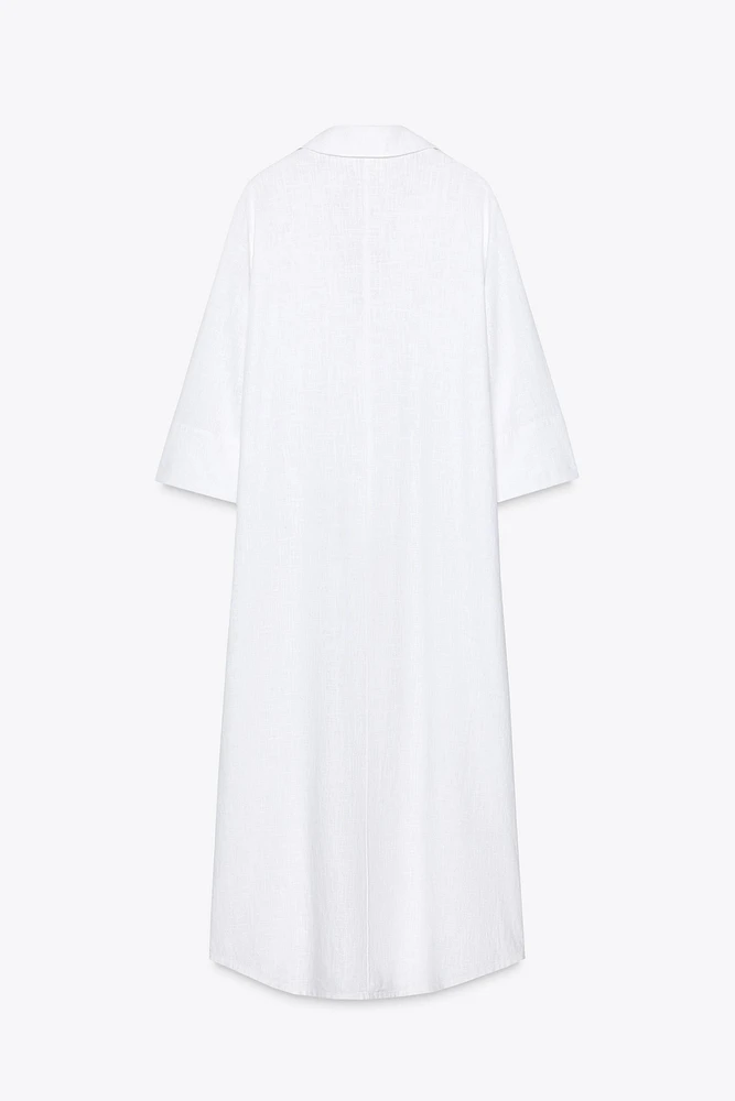 LINEN SHIRT DRESS