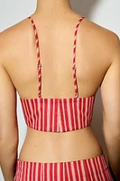 STRIPED CROP TANK TOP