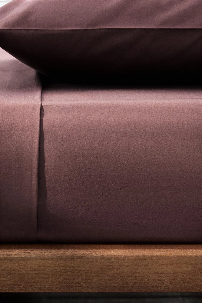 PERCALE COTTON FLAT SHEET (300 THREAD COUNT)