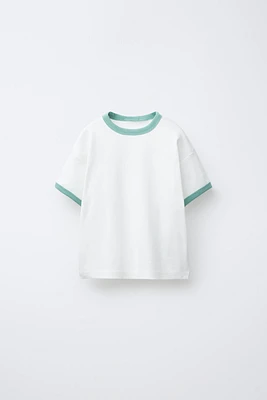 T-SHIRT LISERÉS CONTRASTE
