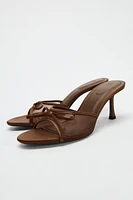 MESH BOW SANDALS