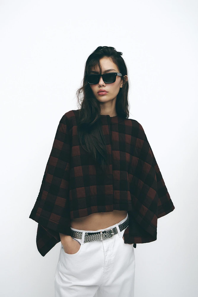 PADDED CHECKERED JACKET