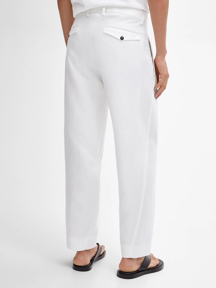 Pantalon de costume 100 % lin