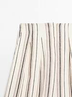 Striped flowing trousers with darts - Studio