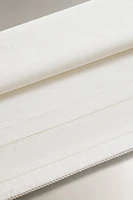 CHILDREN'S POPLIN FLAT SHEET WITH HEMSTITCHING