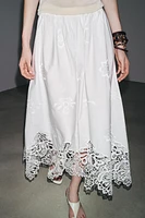 JUPE MIDI BRODERIES ZW COLLECTION