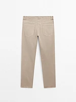 Relaxed fit denim trousers
