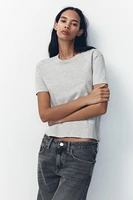 TRF MID-RISE WIDE LEG JEANS