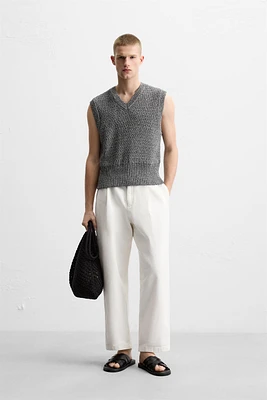 RELAXED FIT KNIT VEST