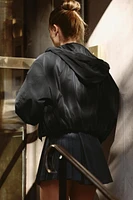 RUBBERIZED HOODED JACKET