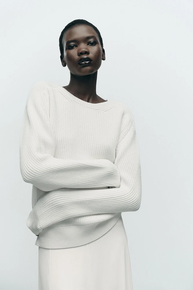 PURL KNIT SWEATER