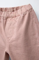 WIDE FIT TWILL PANTS