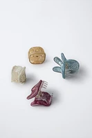 FOUR-PACK OF ANIMAL CLIPS