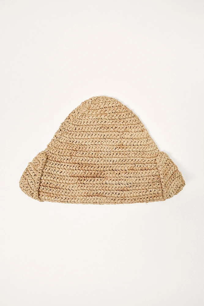 RAFFIA EFFECT HAT LIMITED EDITION