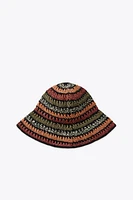 MIXED BRAIDED BUCKET HAT