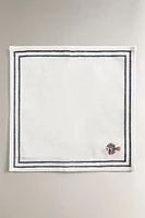 SET OF EMBROIDERED MARINE NAPKINS (SET OF 4)