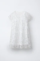 ROBE EN TULLE AVEC PERLES FANTAISIE