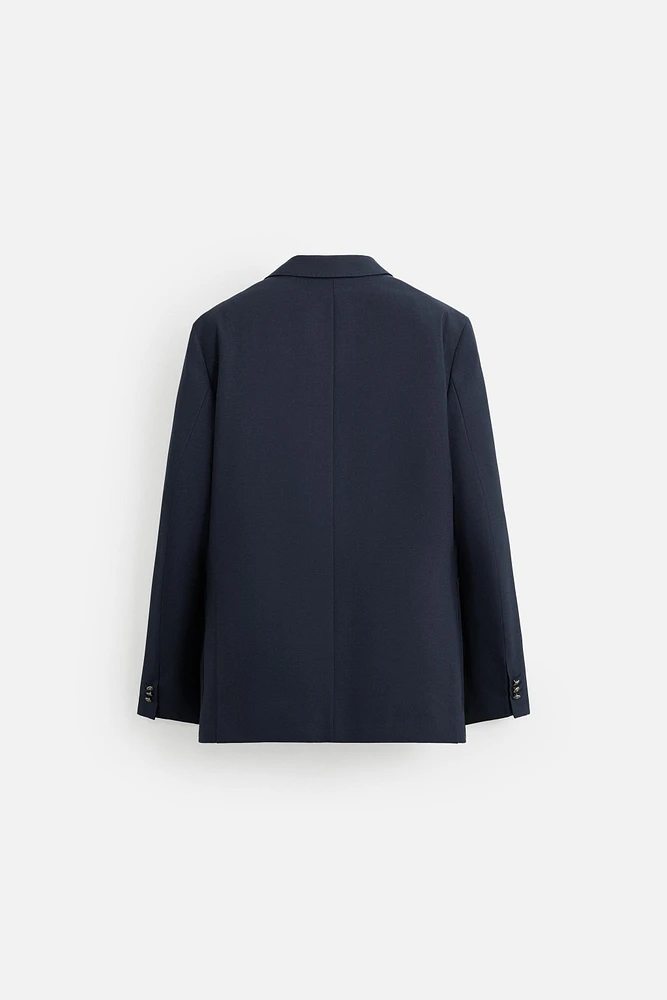 BLAZER CROISÉE AVEC LAINE