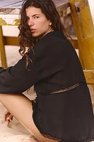 CHEMISE FLUIDE AVEC ENTRE-DEUX