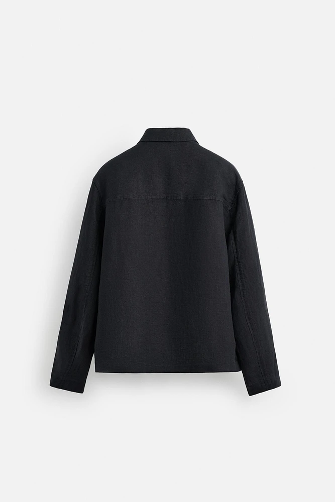 BLOUSON 100 % LIN