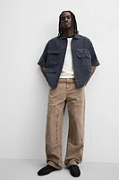 CHEMISE À POCHES UTILITAIRES BRODÉE