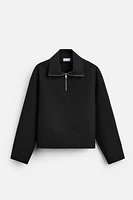 TECHNICAL QUARTER-ZIP SWEATSHIRT