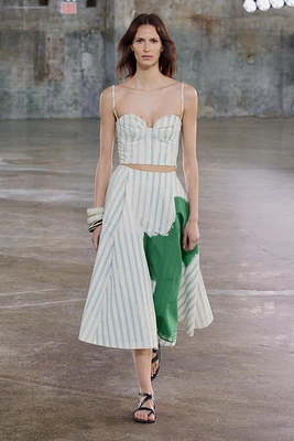 ZW COLLECTION STRIPED CORSET TOP