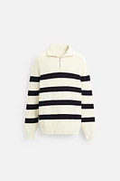 BASIC QUARTER-ZIP SWEATER