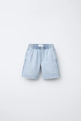 DENIM UTILITY SHORTS