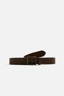 CEINTURE EN CUIR EFFET VINTAGE