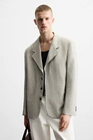 VESTE DE COSTUME STRUCTURÉE AVEC LIN